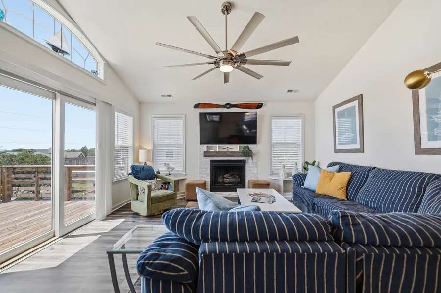Coastal living room interior