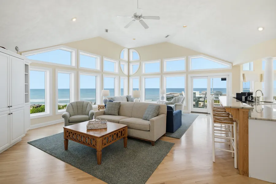 Living room with ocean view