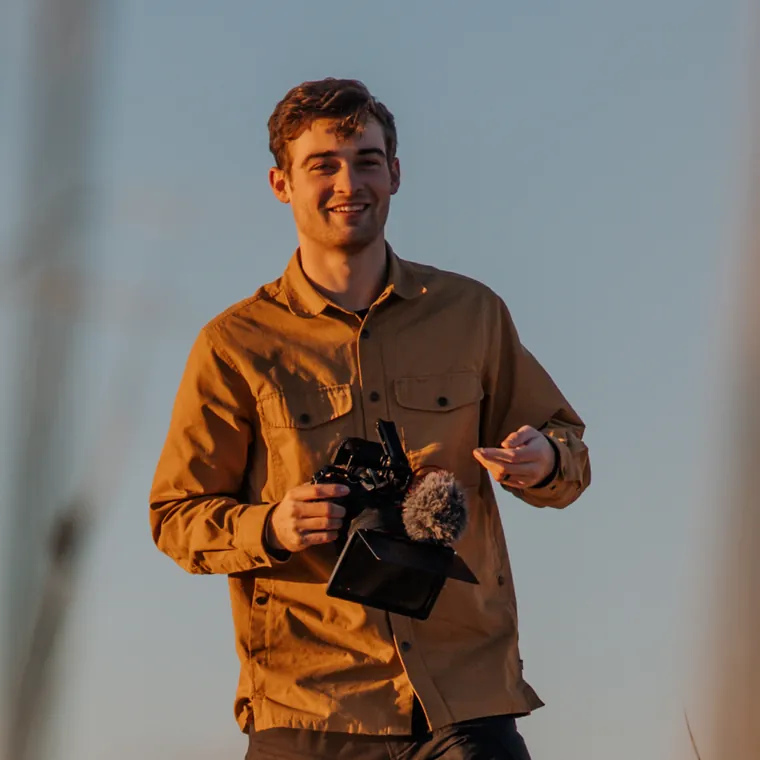 Jacob Stewart, owner and videographer at Hooked Media